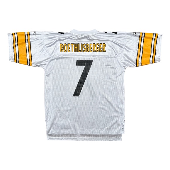 Reebok Pittsburgh Steelers Ben Roethlisberger Super Bowl XLV Jersey Mens L - Picture 2 of 8